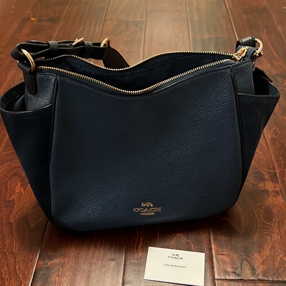 Coach Bags Coach Rori Shoulder Bag Golddenim Navy Poshmark